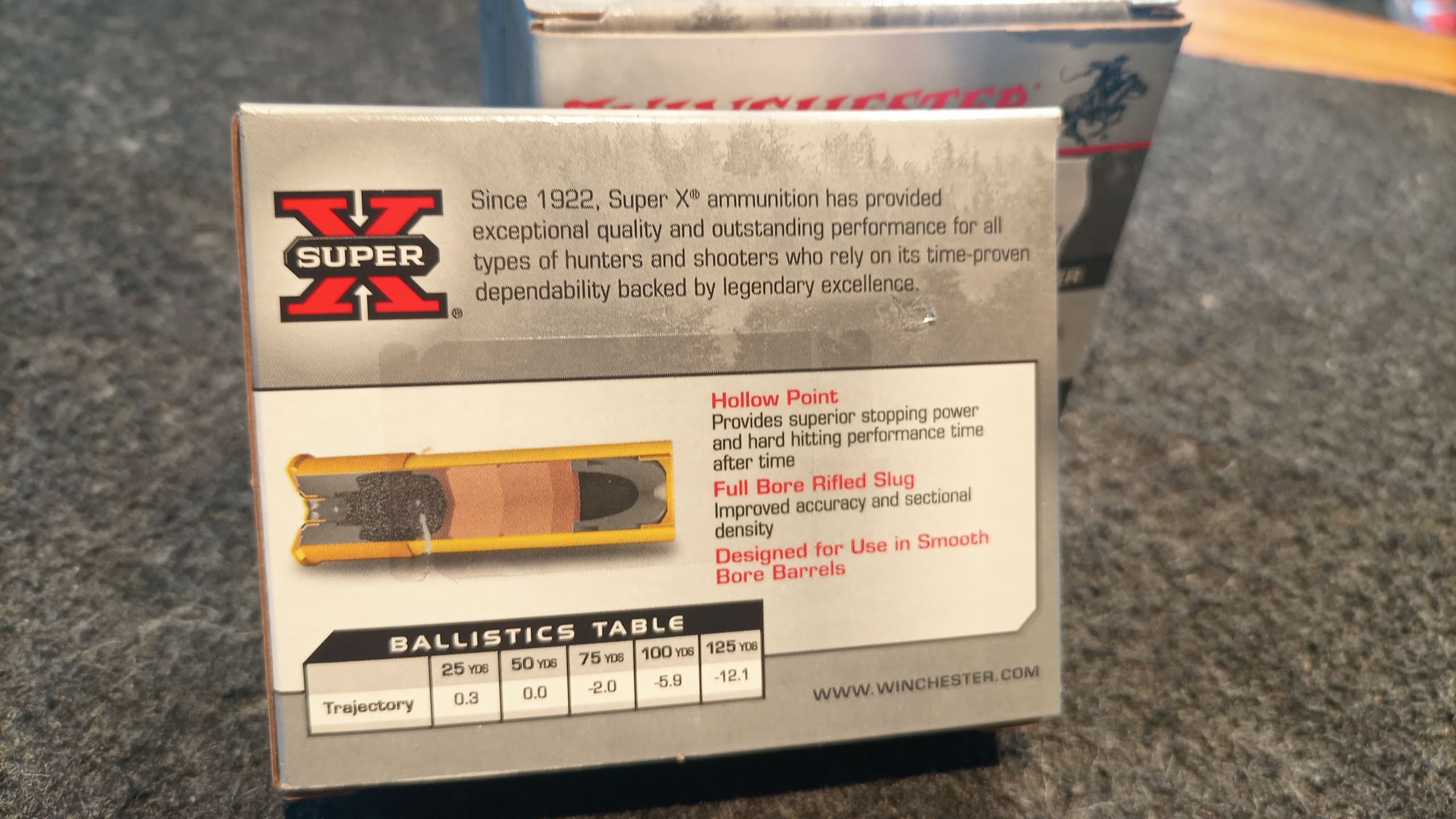Cartucce WINCHESTER Cal.20 Slug 1600 fps - immagine 2