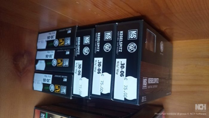 Cartucce RWS cal.30-06  KS 165 grani