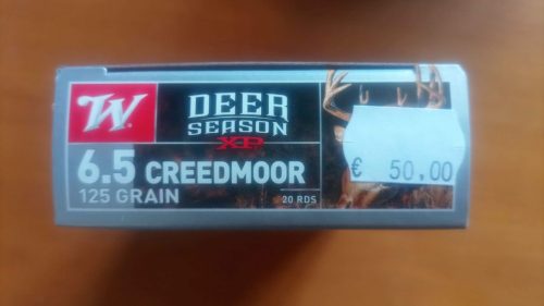 Cartucce Winchester 6,5 CREEDMORE caccia -125 GRANI