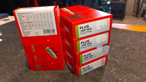 Cartuccia GECO Plus cal. 308 win 170 grani