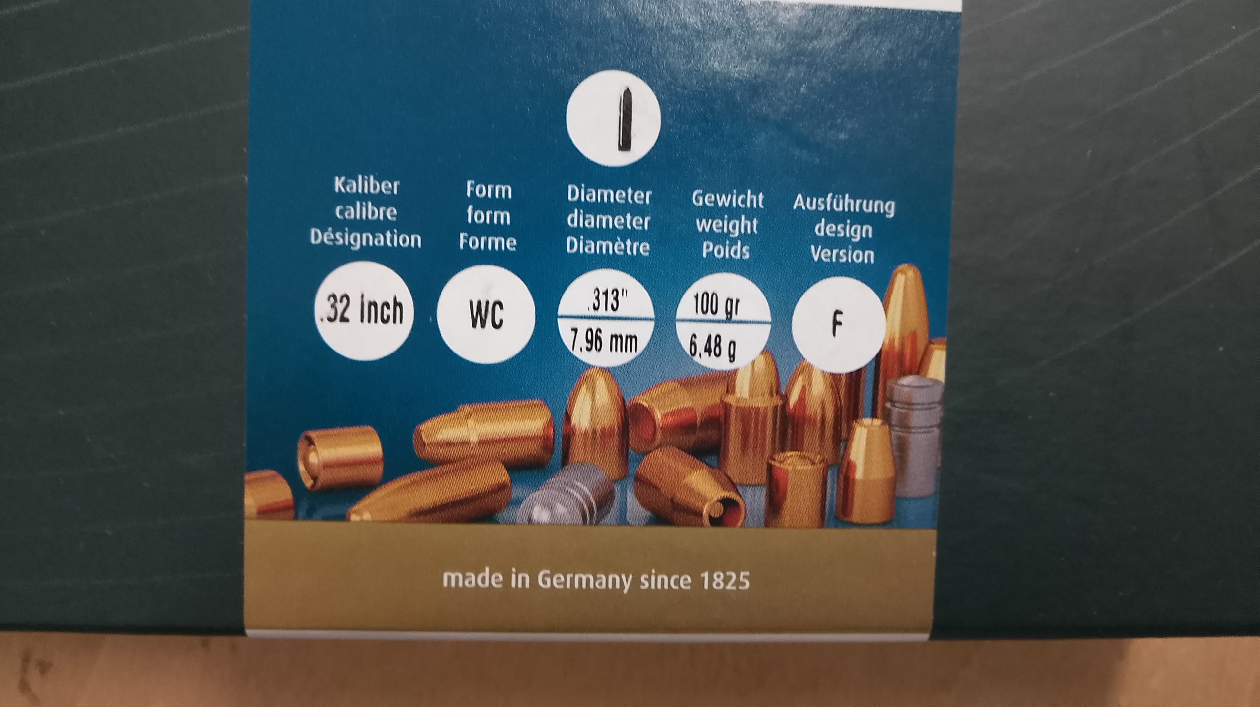 Palle HN cal. 32 wad cutter HB 100 grani - immagine 5