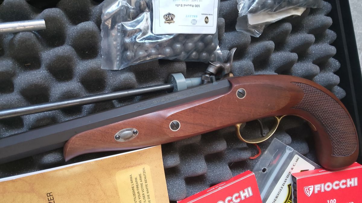 Pistola ad avancarica PEDERSOLI Charles Moore cal.45 con set indoor - immagine 4