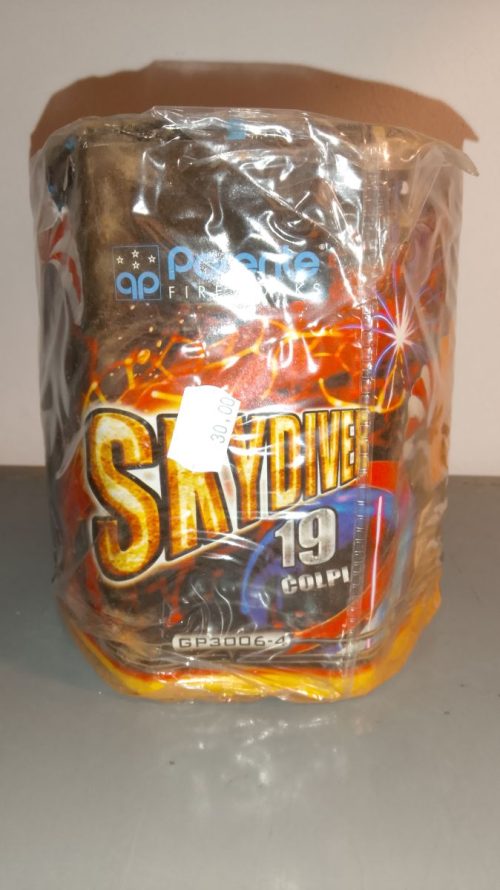 spettacolo pirotecnico Skidiver 19 colpi